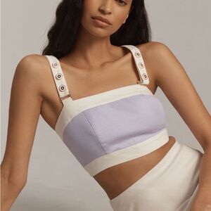 NWT Maeve Square-Neck Cropped Tank | XS | Lavender